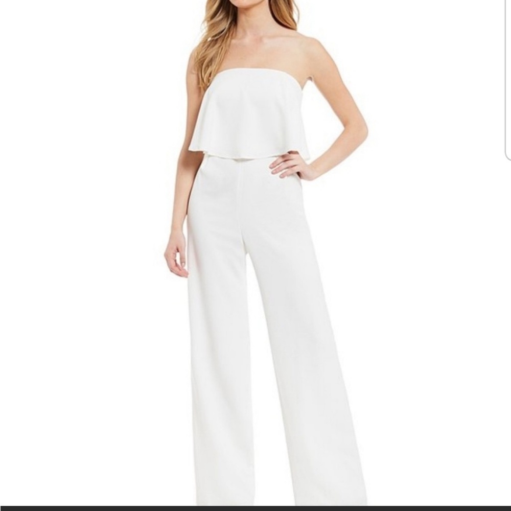 Sugarlips White Strapless Jumpsuit